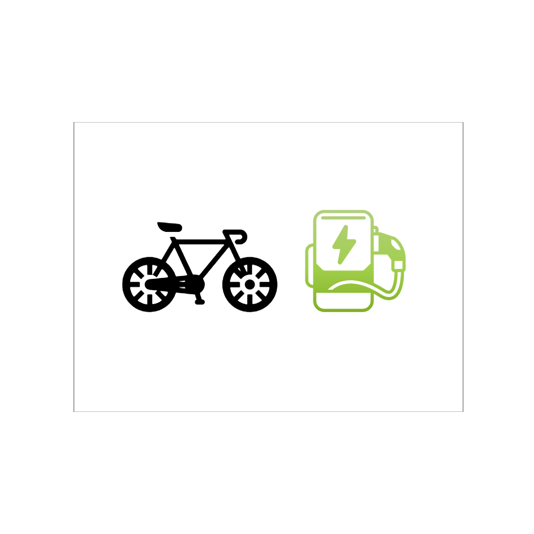 Cykel som laddas med el